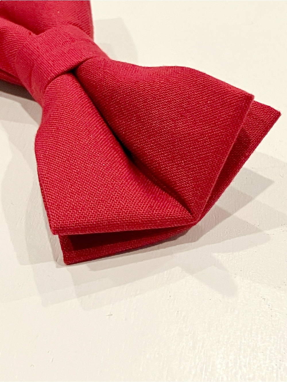 Pet Bowtie in a Solid Red - Picture 2 of 3